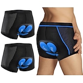 baratos Roupa interior masculina e Camada Base-Arsuxeo Homens Roupa interior de ciclismo Calções de bicicleta Shorts acolchoados 3D Moto Shorts Roupa Íntima Shorts acolchoados / camurça Modelagem Race Fit ideal para corrida Ciclismo de Montanha