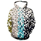economico Felpe con cappuccio da uomo-Per uomo Pop art A quadri Felpa con cappuccio Felpe Felpa Felpa con cappuccio Manica lunga Felpa con cappuccio Con cappuccio Abbigliamento sportivo Stampa 3D Informale Giornaliero Per eventi Rosso Blu