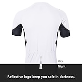 cheap Women's Jerseys-Men's Cycling Jersey Solid Color Short Sleeve Bike Jersey with 3 Rear Pockets Mountain Bike MTB Road Bike Cycling Breathability Reflective Strips Back Pocket Ultra Light Fabric Sports Dark Grey White