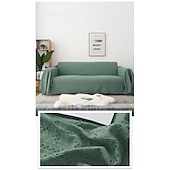 preiswerte Sofadecke-Sofabezug Sofadecke einfarbig Couchbezug Couchschutz Sofaüberwurf waschbar für Sessel/Wohnzimmer/3 Sitzer/4 Sitzer/L-Form Sofaklassische geprägte Polyester / Baumwollmischung Überzüge