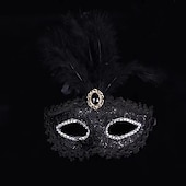 levne Maska-maškarní péřová maska polomaska dámy dekorace karnevalový festival maska maškarní párty maska