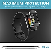 economico Proteggi schermo per smartwatch-4 pezzi Guarda Proteggi Schermo Compatibile con Fitbit Carica Fitbit 5 Protettori privacy dello schermo Alta definizione Anti-graffi TPU Accessori per orologi