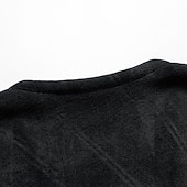 abordables Chalecos-Hombre Chaleco polar Casual / Diario Invierno Otoño Licra Poliéster Mantiene abrigado Ligero Transpirable Color sólido Cremallera Negro Gris Chaleco