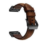 Недорогие Ремешки для часов Garmin-Ремешок для часов для Garmin MARQ Descent G1 Fenix 7S Sapphire Solar / 6S Pro / 5S Plus Fenix 7 Sapphire Solar / 6 Pro / 5 Plus Forerunner 935 945 Натуральная кожа Замена Ремень 20mm 22mm 26mm