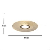זול אורות תקרה ומאווררים-45 ס&quot;מ תקרה תאורת led עיצוב סדק קרח גימורים צבועים מתכת מודרני 220-240v