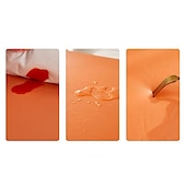 abordables Funda de sofá-Funda de cojín elástica de piel sintética para sofá, color burdeos, 100 % impermeable, para silla, protector de muebles, funda de sofá con base elástica, lavable