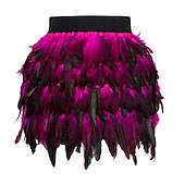 levne Párty sukně-dámská sukně minisukně color block jednobarevný karnevalový večírek podzim &amp;amp; zimní móda dlouhé karnevalové kostýmy dámy černá modrá fialová fuchsiová