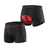 baratos Roupa interior masculina e Camada Base-Arsuxeo Homens Roupa interior de ciclismo Calções de bicicleta Shorts acolchoados 3D Moto Shorts Roupa Íntima Shorts acolchoados / camurça Modelagem Race Fit ideal para corrida Ciclismo de Montanha