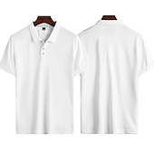 abordables Polo géométrique pour homme-Homme Géométrique Polo Chemise de golf Manche Courte Polos Chemises à Col Vêtement décontracté de travaile Vêtements de vacances Tenue formelle Vêtements de festival Boutons Impression 3D Vert Claire
