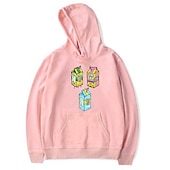 abordables Sudaderas con capucha gráficas para hombre-Hombre Estampado Manga Larga Sudaderas Con Capucha Fresco Design Invierno Un gris Un blanco Un negro Ropa Diseñador Talla Grande S M L XL XXL XXXL