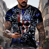 ieftine tricouri pentru bărbați mărimi plus-Bărbați Mărime Plus Tricou Mare si inalt Grafic Stil Nautic Imprimeu Manșon scurt Vară Designer Casual Mare si inalt Zilnic Concediu Topuri