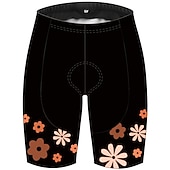 baratos Calças, Calções e Saias de Mulher-Mulheres Côr Sólida Padrão Botânico floral Shorts de ciclismo Calções de bicicleta Moto Calção Calças Ciclismo de Montanha Ciclismo de Estrada Esportes Tapete 3D Secagem Rápida Resistente Raios