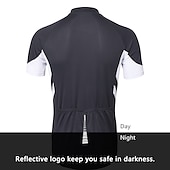 preiswerte Radtrikot Herren-Arsuxeo Herren Langarm Fahrradtrikot Winter Polyester Dunkelgrau Weiß Grau Volltonfarbe Fahhrad Trikot / Radtrikot Bergradfahren Straßenradfahren Reflexstreiffen Tasche auf der Rückseite Sport