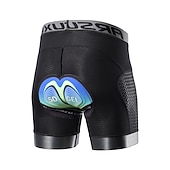 preiswerte Fahrradhosen Herren-Herren Einfarbig Fahrrad Unterwäsche Fahhrad Gepolsterte Shorts / Chamois Mountainbike MTB Straßenradsport Sport 3D-Polster Radfahren Schnelltrocknend Feuchtigkeitsableitend Schwarz Rot Bekleidung