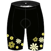 baratos Calças, Calções e Saias de Mulher-Mulheres Côr Sólida Padrão Botânico floral Shorts de ciclismo Calções de bicicleta Moto Calção Calças Ciclismo de Montanha Ciclismo de Estrada Esportes Tapete 3D Secagem Rápida Resistente Raios