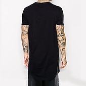 cheap Men's Casual T-shirts-Men's T Shirt Short Sleeve Crew Neck Summer Plain Fashion Lightweight Big and Tall Vacation Casual Holiday Black White Top Tee for Men