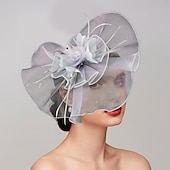 billige Coiffer-fjær / nettfascinatorer kentucky derby lue / hodeplagg med fjær / cap / blomst 1 stk bryllup / hesteveddeløp / melbourne cup hodeplagg