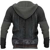 economico felpe con cappuccio taglie forti da uomo-Per uomo Plus Size Felpa con cappuccio Grande e alto Pop art Con cappuccio Manica lunga Primavera &amp; Autunno Originale Abbigliamento sportivo Informale Grande e alto Informale Giornaliero Top