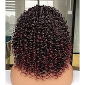 baratos Perucas de Qualidade Superior-perucas pretas para mulheres mais bonitas perucas afro encaracoladas pretas com mechas castanhas quentes peruca com franja para mulheres negras naturais que procuram o dia a dia
