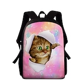 cheap Kids &amp; Teen Backpacks-Animal Backpack Kids Colorful Cat Print Oxford Fabric Backpack for School and Travel - Stylish and Durable, Perfect for Students, Back to School