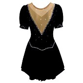 levne Šaty na krasobruslení-Šaty na bruslení Dámské Buz Pateni Šaty Narůžovělá Fialová Bílá / bílá Síťka Spandex Volnočasové sporty Trénink Soutěž Bruslařské oblečení Ručně vyrobeno Krátký rukáv Brusle / Štras