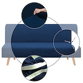 baratos Capa do sofá futon.-capa de futon capa de sofá elástica capa de sofá de amor capa de sofá para cães animal de estimação, capa de sofá-cama capa de sofá lavável protetor de móveis macio durável