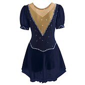 levne Šaty na krasobruslení-Šaty na bruslení Dámské Buz Pateni Šaty Narůžovělá Fialová Bílá / bílá Síťka Spandex Volnočasové sporty Trénink Soutěž Bruslařské oblečení Ručně vyrobeno Krátký rukáv Brusle / Štras