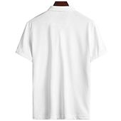 abordables Polo géométrique pour homme-Homme Géométrique Polo Chemise de golf Manche Courte Polos Chemises à Col Vêtement décontracté de travaile Vêtements de vacances Tenue formelle Vêtements de festival Boutons Impression 3D Vert Claire