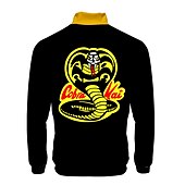 cheap Cartoon &amp; Movie Character Graphic-Cobra Kai Karate Kid Hoodie Anime Cartoon Anime 3D 3D Harajuku Graphic For Couple&#039;s Men&#039;s Women&#039;s Adults&#039; Back To School 3D Print