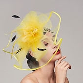 levne Fascinátory-Pera  síťové fascinátory  klobouky  čelenka s perem  čepicí  květinou 1 ks svatba  dostihy  Melbourne Cup čelenka která okouzlí na dostihy