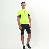 cheap Women's Jerseys-Men's Cycling Jersey Solid Color Short Sleeve Bike Jersey with 3 Rear Pockets Mountain Bike MTB Road Bike Cycling Breathability Reflective Strips Back Pocket Ultra Light Fabric Sports Dark Grey White