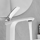 economico Classici-rubinetto lavabo bagno - classico / cascata nichel spazzolato / galvanizzato / finiture verniciate monocomando rubinetti vasca monoforo