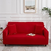 cheap Sofa Cover-Stretch Sofa Cover Slipcover Burgundy Elastic Modern Sectional Couch for Living Room Couch Cover Sectional Corner Chair Protector Couch Cover 1/2/3/4 Seater