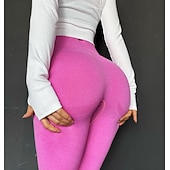 voordelige Yoga leggings en panty's-dames naadloze leggings workout yoga fitness gym workout panty's ruched butt lifting stretchy leggings high stretch squat-proof activewear