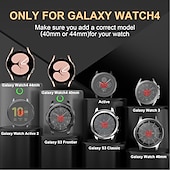 cheap Samsung Watch Bands-Watch Band for Samsung Galaxy Watch 4 40/44mm Watch Active 2 40/44mm Stainless Chain with Leather Belt Replacement  Strap Bling Diamond Luxury Jewelry Bracelet Wristband