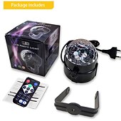 olcso Színpadi fények-party disco labda lámpák, hangaktivált villogó party lámpák távirányítóval, 7 rgb szín váltakozó dj színpad villogó lámpák beltéri otthoni táncklub partik karácsonyi születésnapi esküvői show