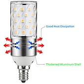 ieftine Becuri Porumb LED-6w e14/e27, telecomandă fără electrod, bec cu LED de porumb, 400lm, super luminos, în trei culori, echivalent cu becuri cu halogen de 100w, potrivit pentru mai multe locuri de iluminat interior 4/6 buc.
