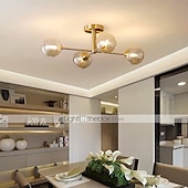 cheap Ceiling Lights-66 cm Pendant Lantern Design Flush Mount Lights Metal Sputnik Brass Nordic Style 220-240V