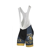 cheap Men&#039;s Clothing Sets-Men&#039;s Cycling Jersey with Bib Shorts Short Sleeve Mountain Bike MTB Road Bike Cycling Dark Navy Blue Gear Bike Clothing Suit 3D Pad Breathable Quick Dry Back Pocket Polyester Spandex Sports Letter