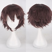 economico Parrucche Anime-s parrucche cosplay per uomini e donne parrucca anime in fibra resistente al calore parrucche di halloween da 12 pollici