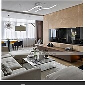 preiswerte Unterputzmontage &amp; Halbbündige Montage-Zwei-Wellen-LED-Beleuchtung Wohnzimmer einfache moderne Wohnzimmer Deckenleuchte 12w