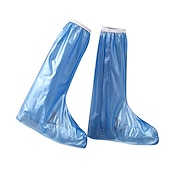baratos luvas e equipamentos de proteção-Capa de sapato à prova de água transparente de comprimento longo com zíper antiderrapante botas de chuva galochas à prova d&#039;água dias chuvosos ferramentas úteis