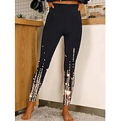 cheap Yoga Leggings &amp; Tights-Women's Yoga Leggings Butt Lift Tummy Control High Waist Pilates Gym Workout Running Tights Leggings Floral 1# 2# 8# Spandex Fall Sports Activewear Stretchy Skinny