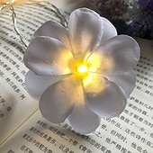 cheap Battery String Lights-Flower Shape LED Fairy String Lights 3M-20LEDS 1.5M-10LEDs Garland Light Christmas Wedding Party Garden Home Holiday Decoration