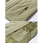 voordelige actieve bovenkleding voor heren-Voor heren Vissersvest Wandelvest Mouwloos Overkleding Rits top Buiten waterdicht Winddicht Ultralicht (UL) Ademend Chinlon Zwart Leger Groen Grijs Jagen Vissen Klimmen / Sneldrogend / Multi Pocket