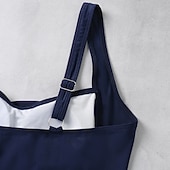 billiga One-piece-baddräkter-Dam Badkläder En bit Monokini Baddräkter Baddräkt Rynkad Magkontroll Smal Elegant Grundläggande Ensfärgat Slät Axelband Ärmlös Baddräkter