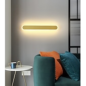 economico Luci da parete-Lightinthebox Lampada da Parete Lunga Minimalista, Lampada da Parete Moderna a LED da 40 cm/60 cm, Lampada da Parete per Soggiorno, Camera da Letto, Comodino, Lampada da Parete per Interni in