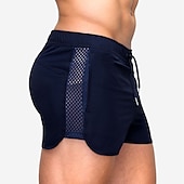 economico Pantaloni corti da corsa-Per uomo Pantaloncini da corsa Pantaloncini Running Pantaloncini da palestra Maratona Pantaloncini un terzo Mutandine Ranger Pantaloni Sportivo Autunno Elastene Traspirante Asciugatura rapida