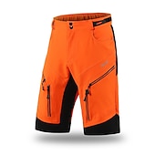 זול מכנסיים, טייצים ומכנסיים קצרים לגברים-בגדי ריקוד גברים מכנסי רכיבה באגי מכנסי אופניים אופניים מכנסיים קצרים מכנסיים קצרים רחבים התאמה רגועה רכיבת הרים רכיבת כביש ספורט 3D לוח ייבוש מהיר רוכסן עמיד למים רך שחור ירוק צבא ביגוד