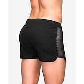 economico Pantaloni corti da corsa-Per uomo Pantaloncini da corsa Pantaloncini Running Pantaloncini da palestra Maratona Pantaloncini un terzo Mutandine Ranger Pantaloni Sportivo Autunno Elastene Traspirante Asciugatura rapida
